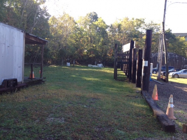 65 yard archery range with tower for elevated practice, also pole for tree stand shooters to practice. 