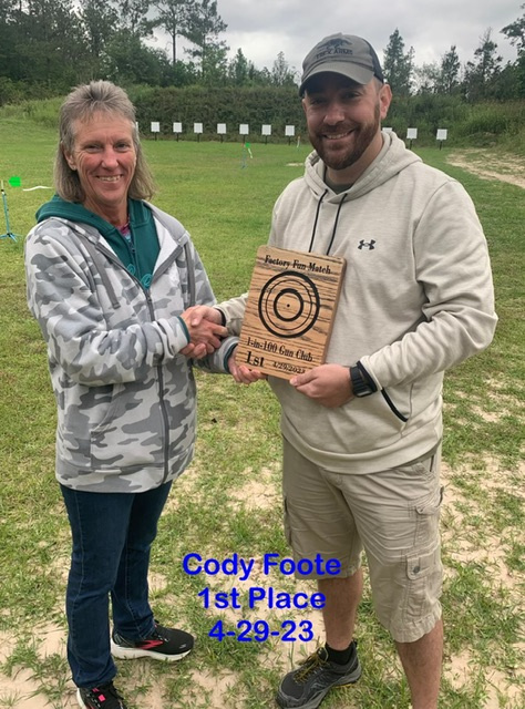 Cody with 1st place at Fun Match 4-29-23