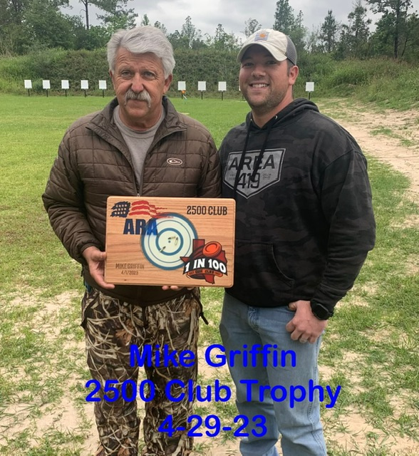 Congratulations Mike on shooting his first Registered ARA 2500 target 4-1-23
