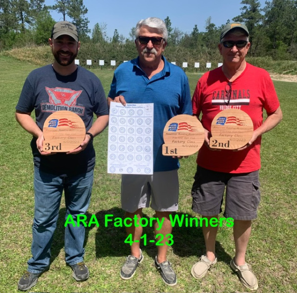 Congratulations Mike, David & Cody ARA Factory 4-1-23