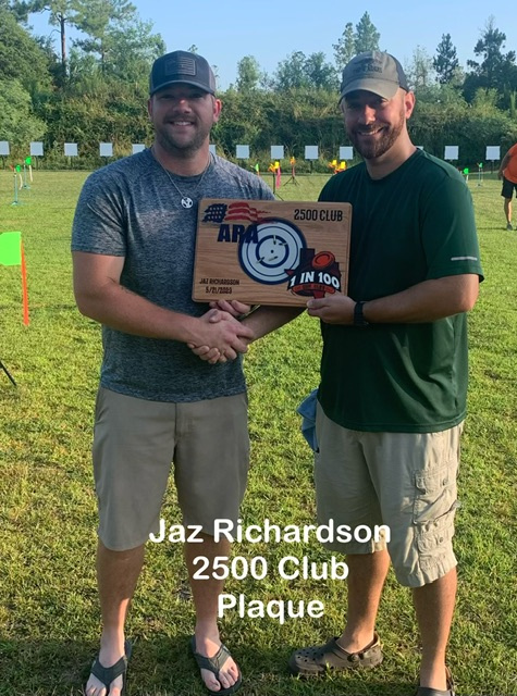 Jaz Richardson / 2500 Club Plaque from Tomball on 5/21/23