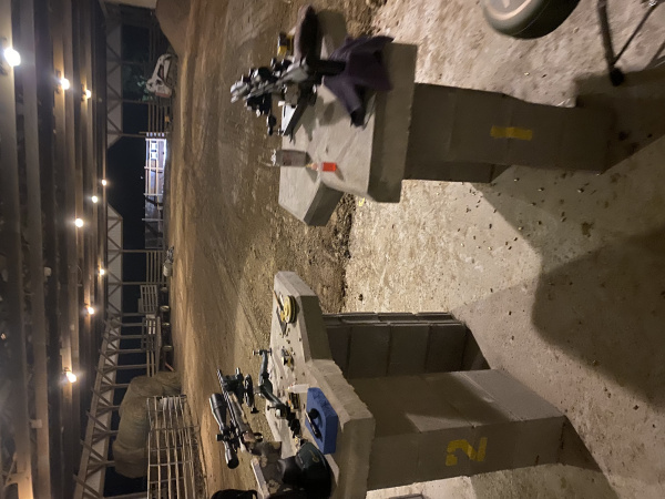 Diligently working to get the range ready. Had to send a few last night! 