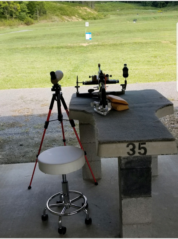 View down range